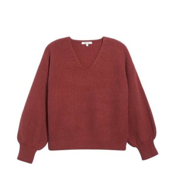 🎁 Madewell Thornton Balloon Sleeve Sweater - Picture 2 of 8
